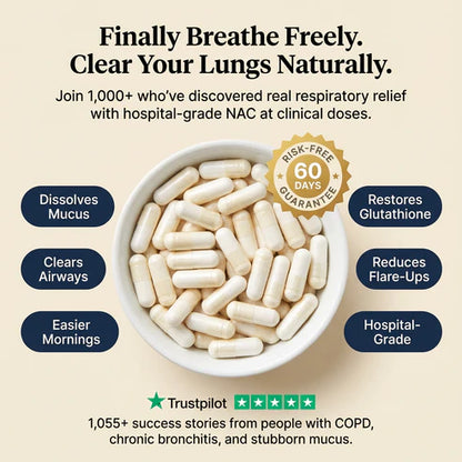 NAC N-Acetyl-L-Cysteine for Daily Antioxidant Support (30 Capsules)